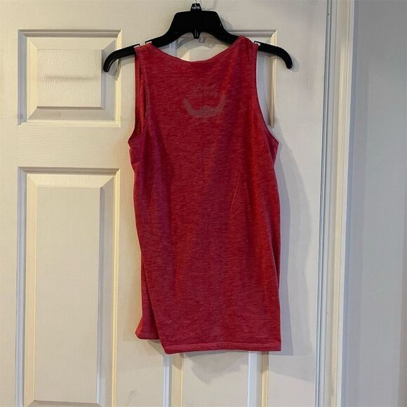 Harley-Davidson Women's Pink Tank Top L Embellished Biker Casual - Picture 4 of 6